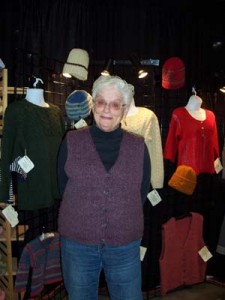 Meg from RI in and Artisan's Vest in Elderberry Mt. Mohair