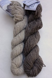 Lauren wanted to play with two tones of neutral grey.  She chose Slyvan Spirit in Sterling and Moonshadow.