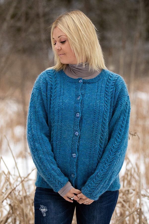 Cable Cardigan - 65 - Green Mountain Spinnery