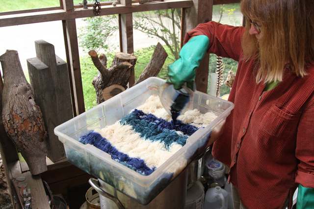 sock yarns dyed